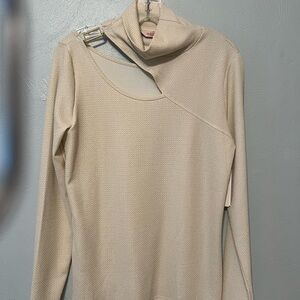 Willow Drive Cream Cowl Neck Sweater